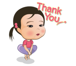 Panda Cute Little Girl sticker #5822927