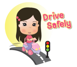 Panda Cute Little Girl sticker #5822928