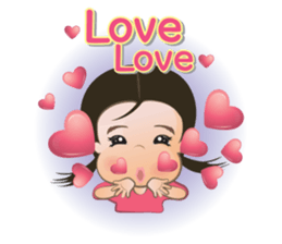 Panda Cute Little Girl sticker #5822932