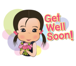 Panda Cute Little Girl sticker #5822934