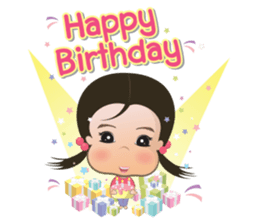 Panda Cute Little Girl sticker #5822937