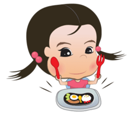 Panda Cute Little Girl sticker #5822939