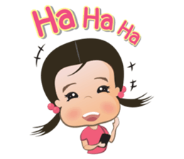 Panda Cute Little Girl sticker #5822942