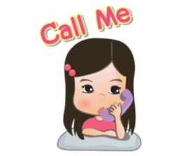 Panda Cute Little Girl sticker #5822945