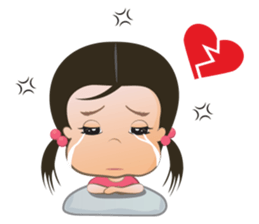 Panda Cute Little Girl sticker #5822946