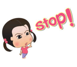 Panda Cute Little Girl sticker #5822947