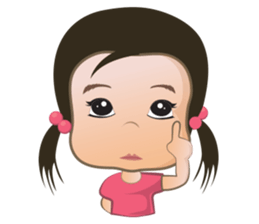 Panda Cute Little Girl sticker #5822950