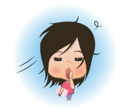 Panda Cute Little Girl sticker #5822952