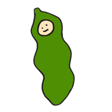 Green soy beans boys sticker #5823442