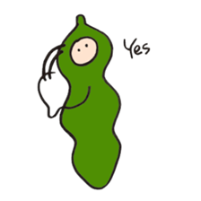 Green soy beans boys sticker #5823444