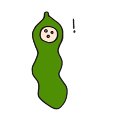 Green soy beans boys sticker #5823446
