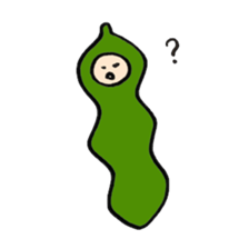 Green soy beans boys sticker #5823447