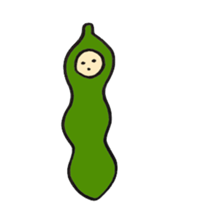 Green soy beans boys sticker #5823449