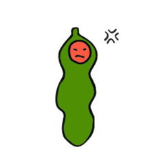 Green soy beans boys sticker #5823450