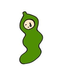 Green soy beans boys sticker #5823451