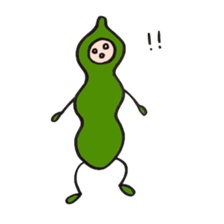 Green soy beans boys sticker #5823456