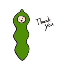 Green soy beans boys sticker #5823458