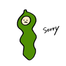 Green soy beans boys sticker #5823459