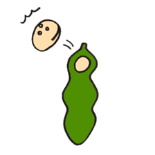 Green soy beans boys sticker #5823462