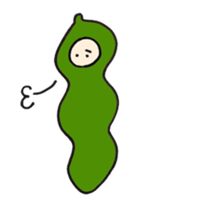 Green soy beans boys sticker #5823464