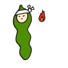 Green soy beans boys sticker #5823467