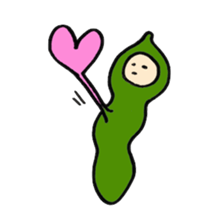 Green soy beans boys sticker #5823469