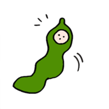 Green soy beans boys sticker #5823471