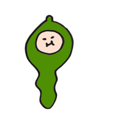 Green soy beans boys sticker #5823473