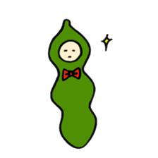 Green soy beans boys sticker #5823475