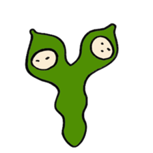 Green soy beans boys sticker #5823478