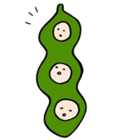 Green soy beans boys sticker #5823481