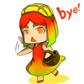 Anthropomorphic Taiwan mango sticker #5823691