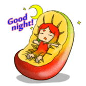 Anthropomorphic Taiwan mango sticker #5823693