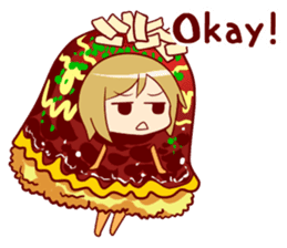 Okonomiyaki idol "Yukino" sticker #5823815