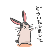 Fluffy Rabbit stamps sticker #5824843