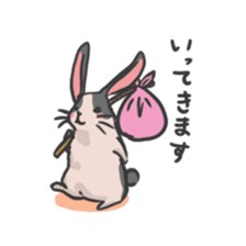Fluffy Rabbit stamps sticker #5824844