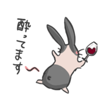 Fluffy Rabbit stamps sticker #5824852