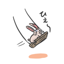 Fluffy Rabbit stamps sticker #5824858