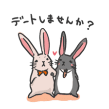 Fluffy Rabbit stamps sticker #5824859