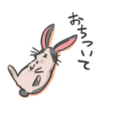 Fluffy Rabbit stamps sticker #5824878