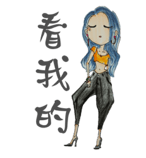 Ming's Hand-Drawn Fashion Design sticker #5825282