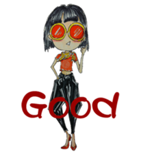 Ming's Hand-Drawn Fashion Design sticker #5825283