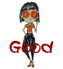 Ming's Hand-Drawn Fashion Design sticker #5825283