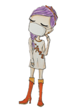 Ming's Hand-Drawn Fashion Design sticker #5825297