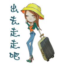 Ming's Hand-Drawn Fashion Design sticker #5825299