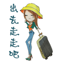 Ming's Hand-Drawn Fashion Design sticker #5825299