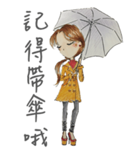 Ming's Hand-Drawn Fashion Design sticker #5825303