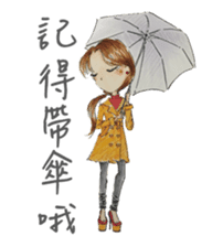 Ming's Hand-Drawn Fashion Design sticker #5825303