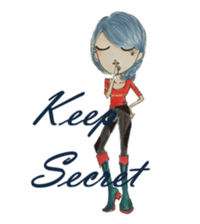 Ming's Hand-Drawn Fashion Design sticker #5825304