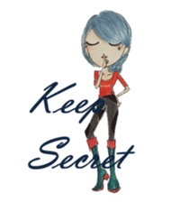 Ming's Hand-Drawn Fashion Design sticker #5825304